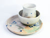 Stoneware Ceramics alongside plate and cup